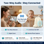 Baby Monitor with Camera and 7 Inch Touchscreen Display
