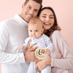Baby Monthly Milestone Cards - Circular Wooden Discs