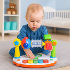 Baby Music Toy - 5-in-1 Multifunctional with Piano Keys and Rattle