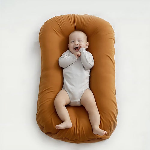 Baby Nest Cushion - Oval Lying Nest with Central Indentation