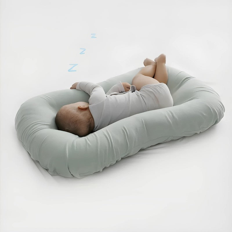 Baby Nest Cushion - Oval Lying Nest with Central Indentation