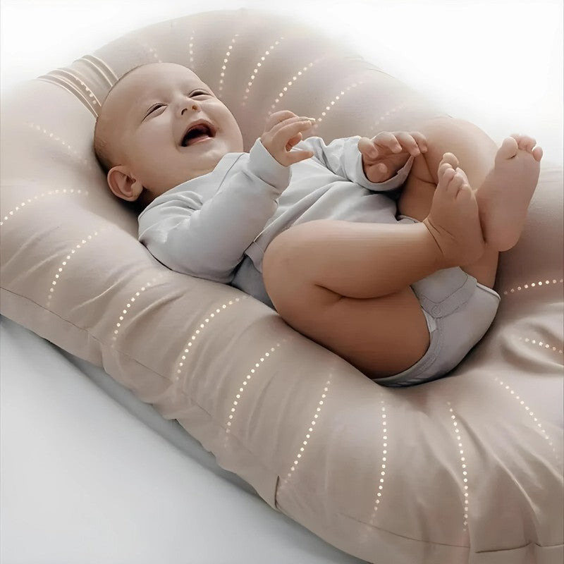 Baby Nest Cushion - Oval Lying Nest with Central Indentation