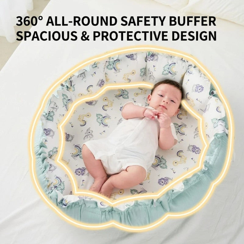Baby Play Nest - 2-in-1 Activity Mat with Detachable Toy Arch