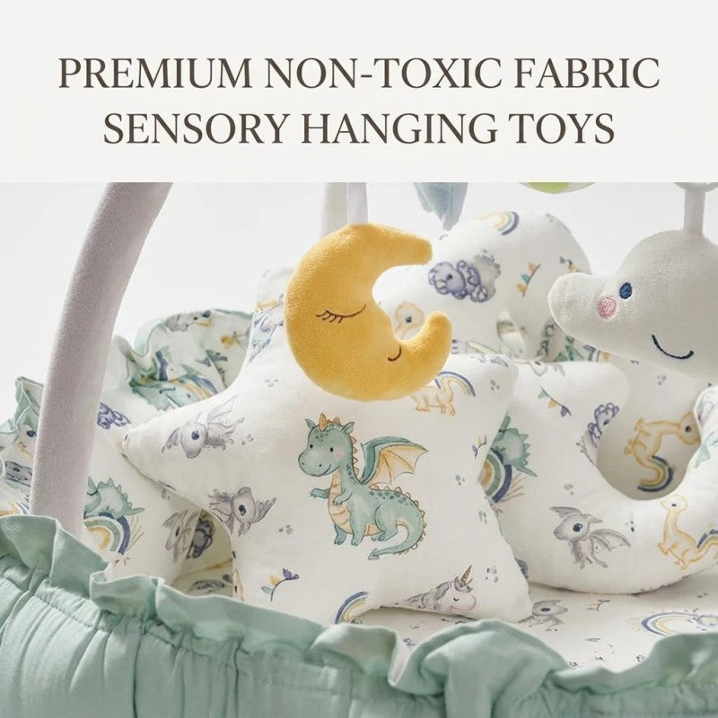 Baby Play Nest - 2-in-1 Activity Mat with Detachable Toy Arch