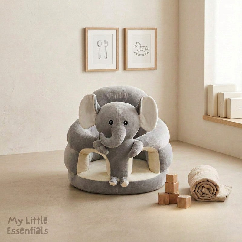 Baby Plush Sitting Seat - Animal Print