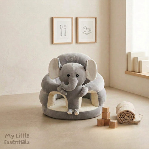Baby Plush Sitting Seat - Animal Print
