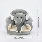 Baby Plush Sitting Seat - Animal Print