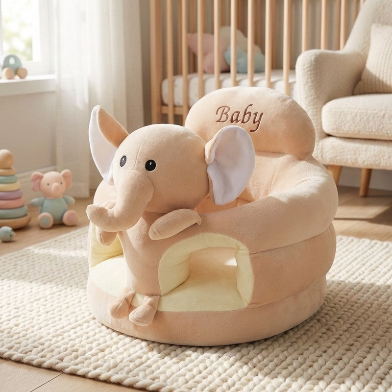 Baby Plush Sitting Seat - Animal Print