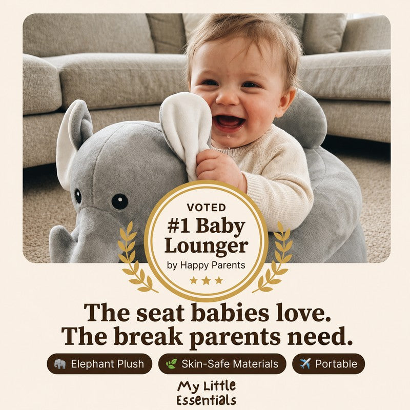 Baby Plush Sitting Seat - Animal Print