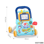 Baby Push Walker Toy with Activity Panel - Light Blue