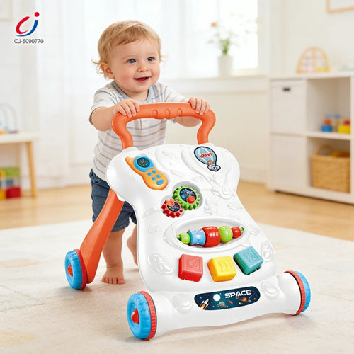 Baby Push Walker with Activity Panel - Space Theme
