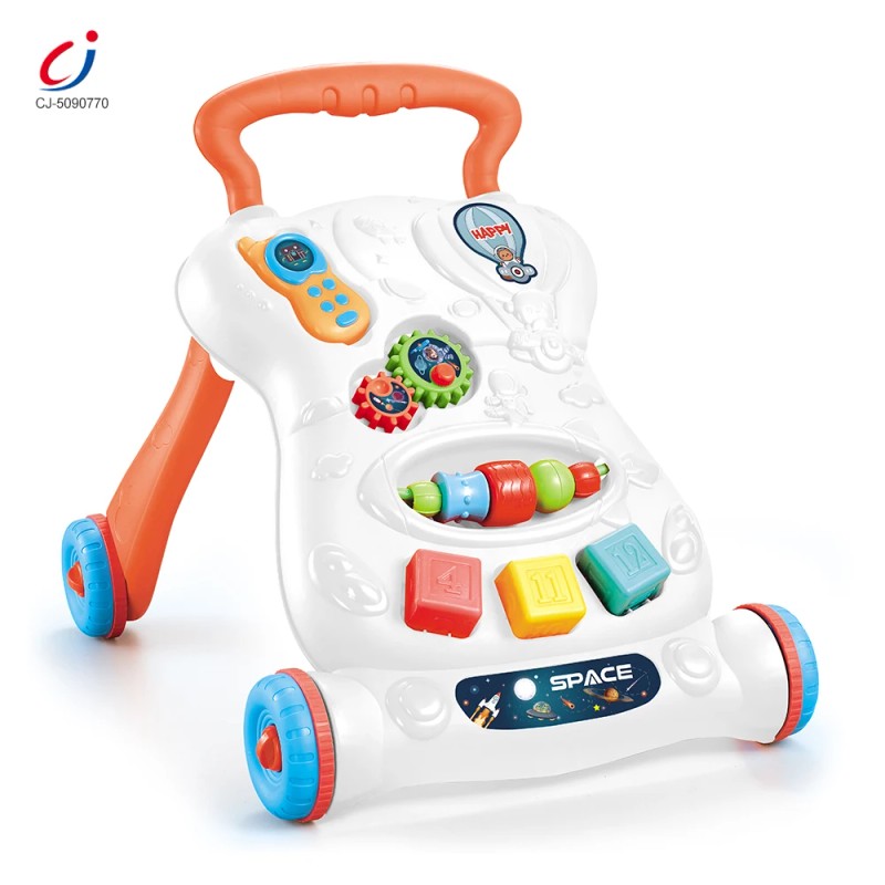 Baby Push Walker with Activity Panel - Space Theme