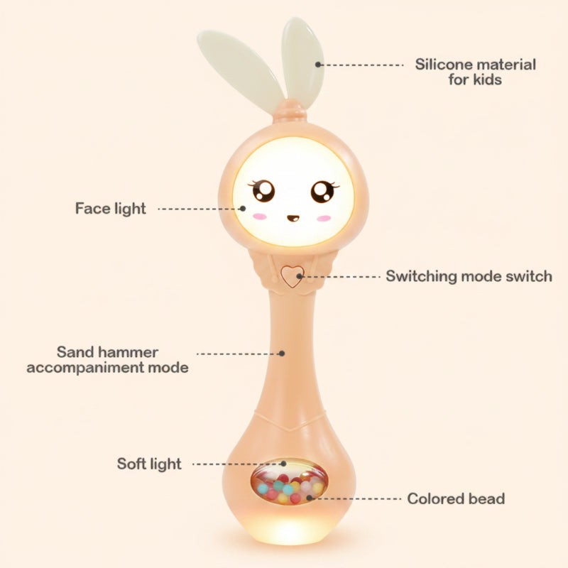 Baby Rattle - Rabbit with Lights and Sounds