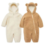 Baby Romper - Teddy Bear Hood with Ears