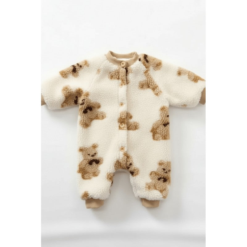 Baby Romper - Teddy Bear Print