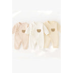 Baby Romper - Wrap-Front Teddy Bear