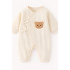 Baby Romper - Wrap-Front Teddy Bear