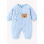 Baby Romper - Wrap-Front Teddy Bear