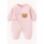 Baby Romper - Wrap-Front Teddy Bear