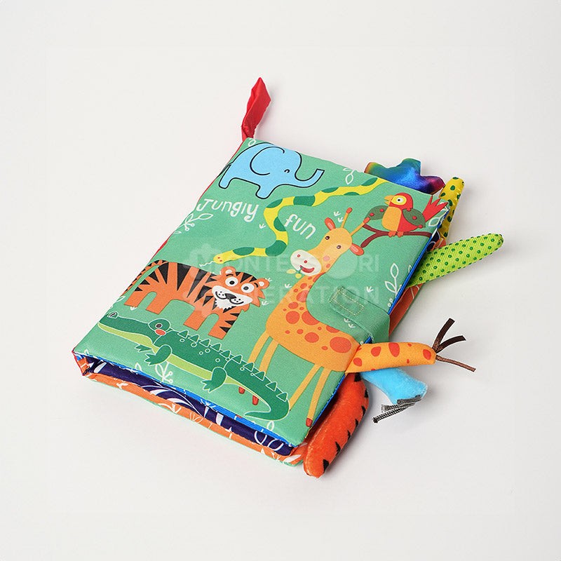 Baby Sensory Book - Fabric Activity Book with 3D Appendages