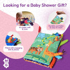 Baby Sensory Book - Fabric Activity Book with 3D Appendages