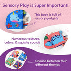 Baby Sensory Book - Fabric Activity Book with 3D Appendages