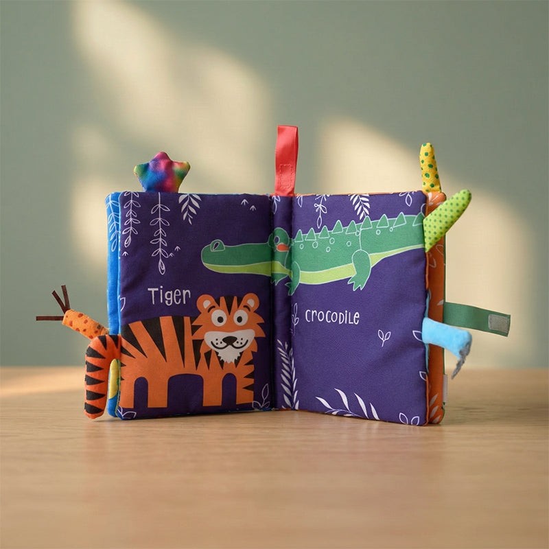 Baby Sensory Book - Fabric Activity Book with 3D Appendages