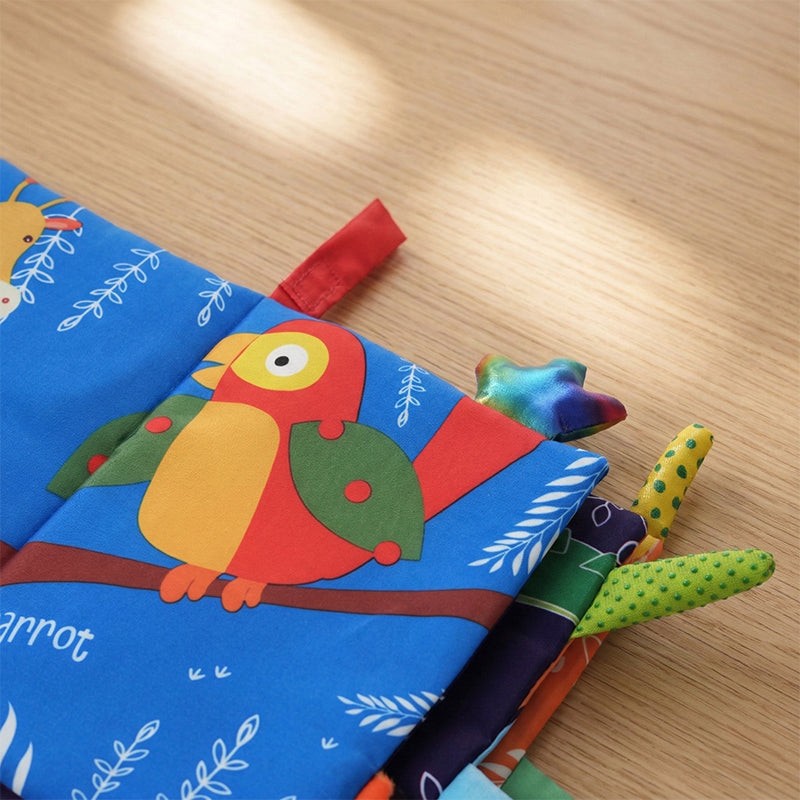 Baby Sensory Book - Fabric Activity Book with 3D Appendages