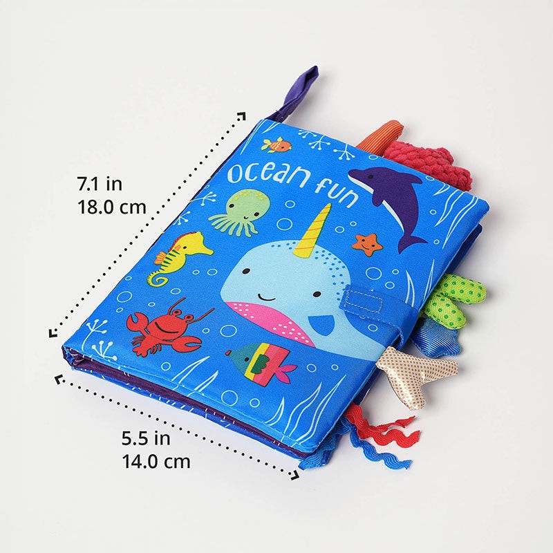 Baby Sensory Book - Fabric Activity Book with 3D Appendages