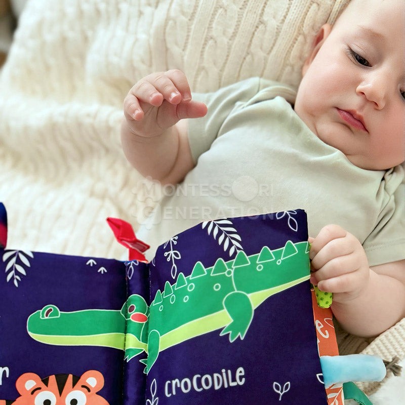 Baby Sensory Book - Fabric Activity Book with 3D Appendages
