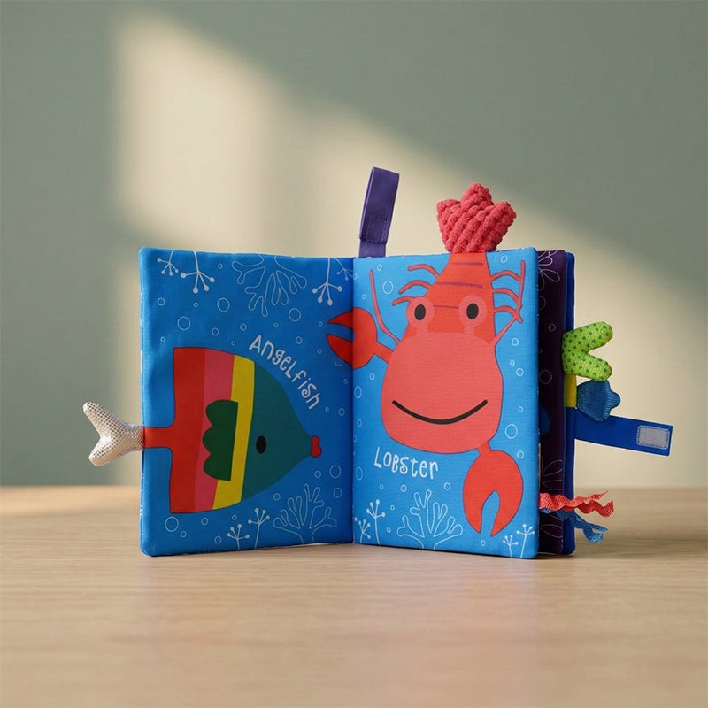 Baby Sensory Book - Fabric Activity Book with 3D Appendages