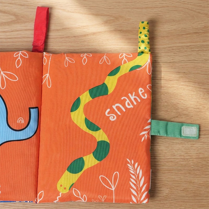 Baby Sensory Book - Fabric Activity Book with 3D Appendages