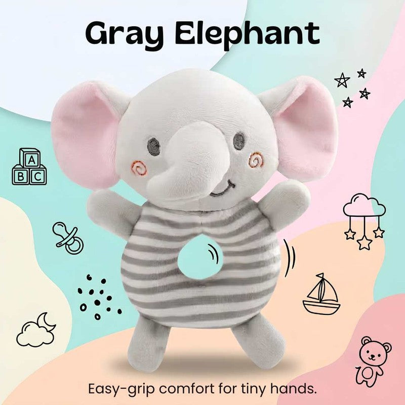 Baby Sensory Rattle Toy - Plush Animal