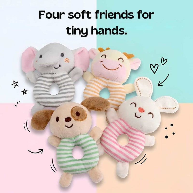 Baby Sensory Rattle Toy - Plush Animal