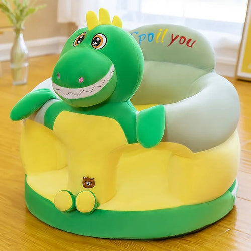 Baby Sit-Up Chair - Animal-Themed Plush Seat
