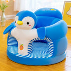 Baby Sit-Up Chair - Animal-Themed Plush Seat