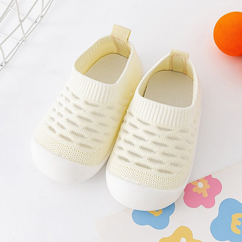 Baby Sock-Style Slip-On Sneakers - Knit Low-Top Trainers