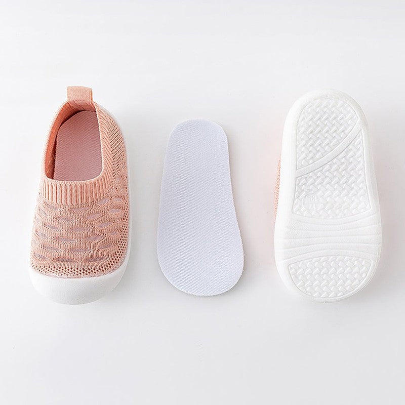 Baby Sock-Style Slip-On Sneakers - Knit Low-Top Trainers