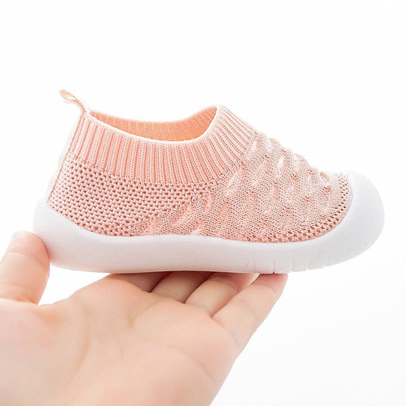 Baby Sock-Style Slip-On Sneakers - Knit Low-Top Trainers