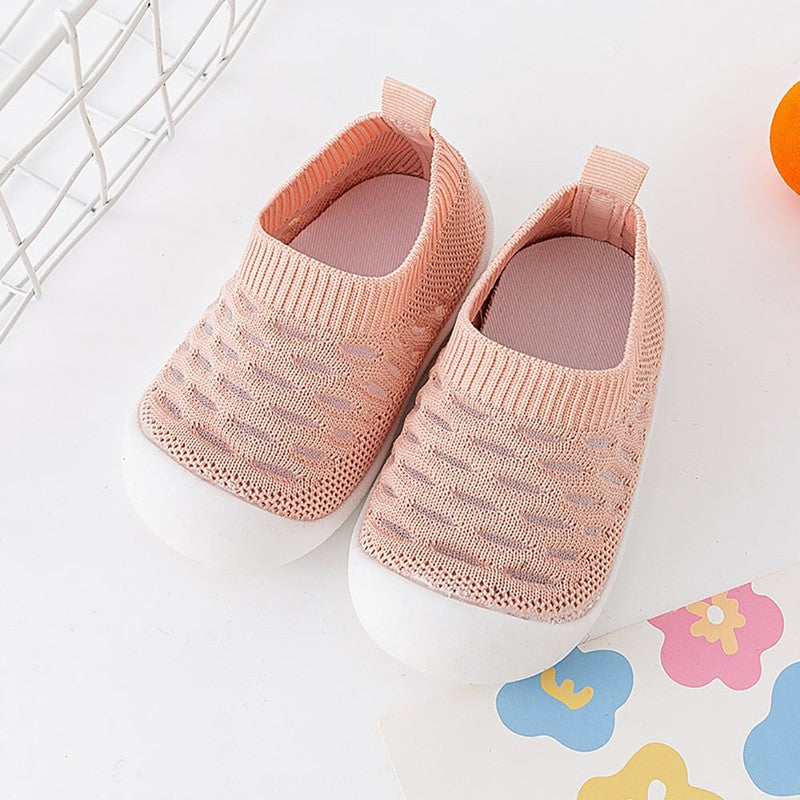 Baby Sock-Style Slip-On Sneakers - Knit Low-Top Trainers