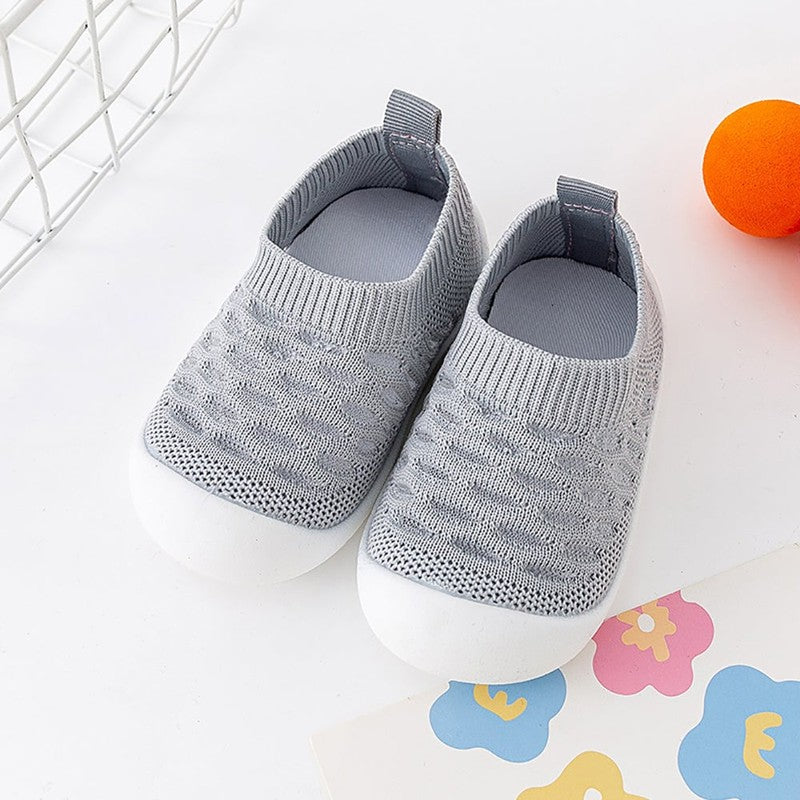 Baby Sock-Style Slip-On Sneakers - Knit Low-Top Trainers