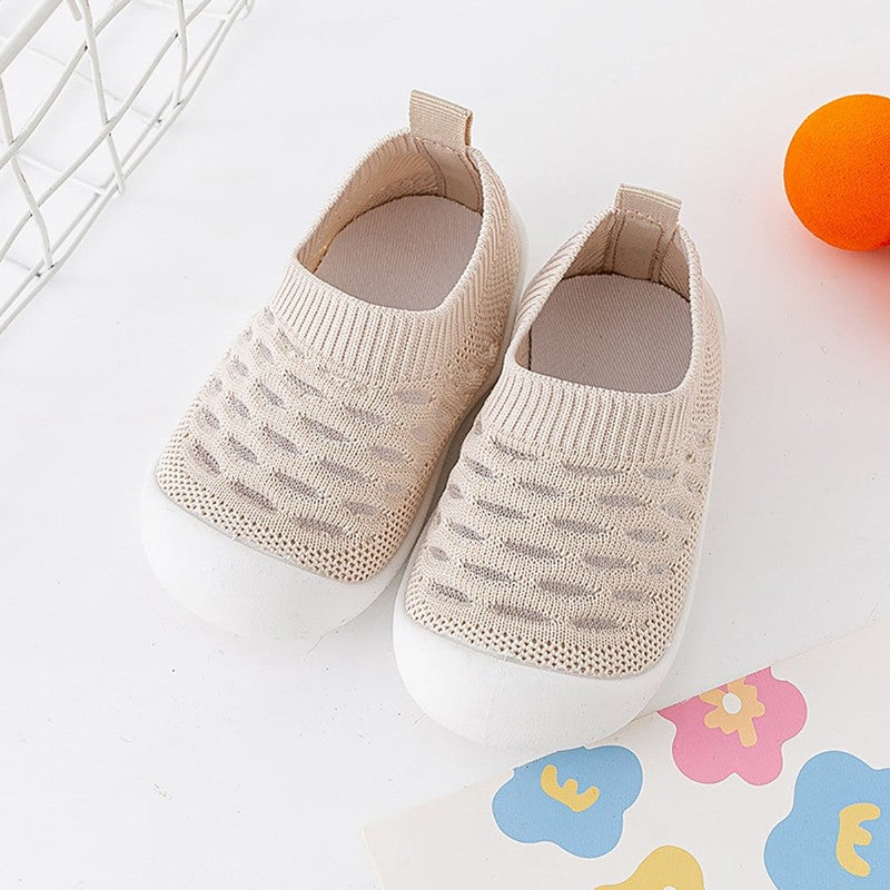 Baby Sock-Style Slip-On Sneakers - Knit Low-Top Trainers