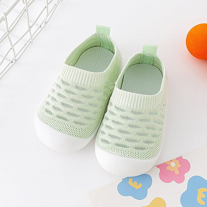 Baby Sock-Style Slip-On Sneakers - Knit Low-Top Trainers