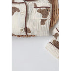 Baby Teddy Bear Print Pyjama Set - Long Sleeve Top and Trousers