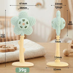 Baby Teether Rattle with Floral - Sensory Bumps