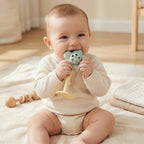 Baby Teether Rattle with Floral - Sensory Bumps