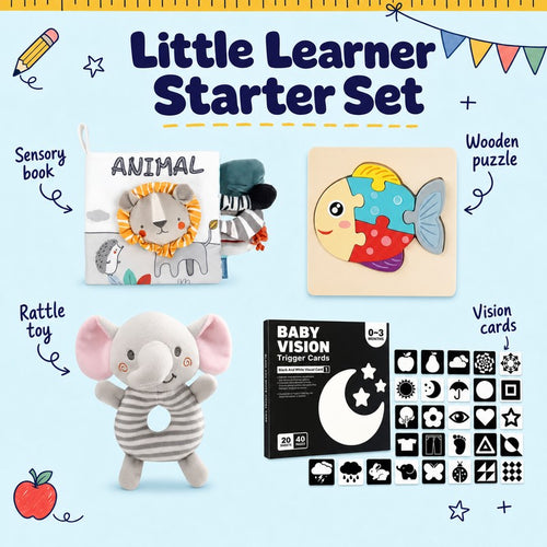 Baby & Toddler Learning Toy Gift Set - Sensory Development Starter