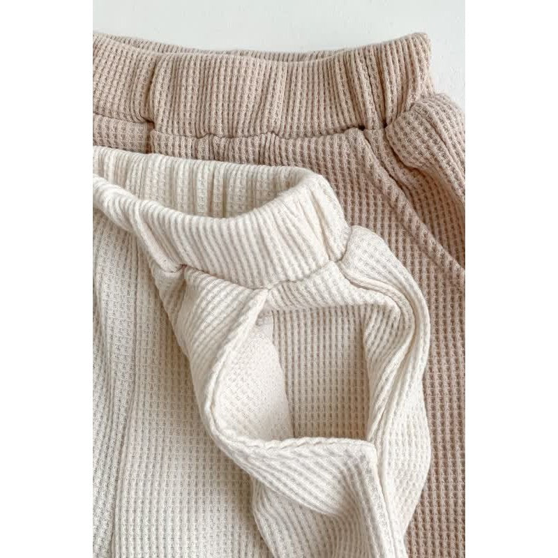 Baby Tracksuit Set - Round Neck Long Sleeve Top and Elastic Waist Trousers