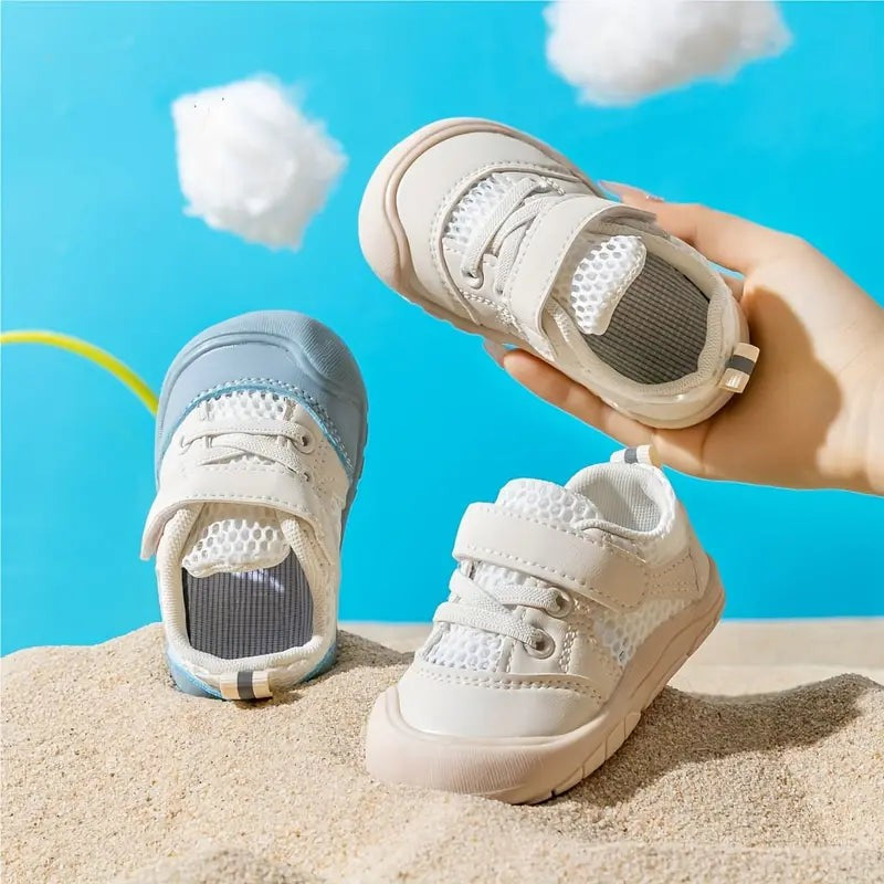 Barefoot Toddler Sneakers - Velcro Strap Wide Toe Box