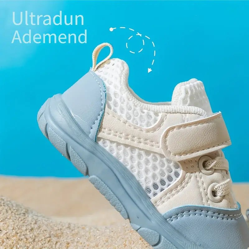 Barefoot Toddler Sneakers - Velcro Strap Wide Toe Box